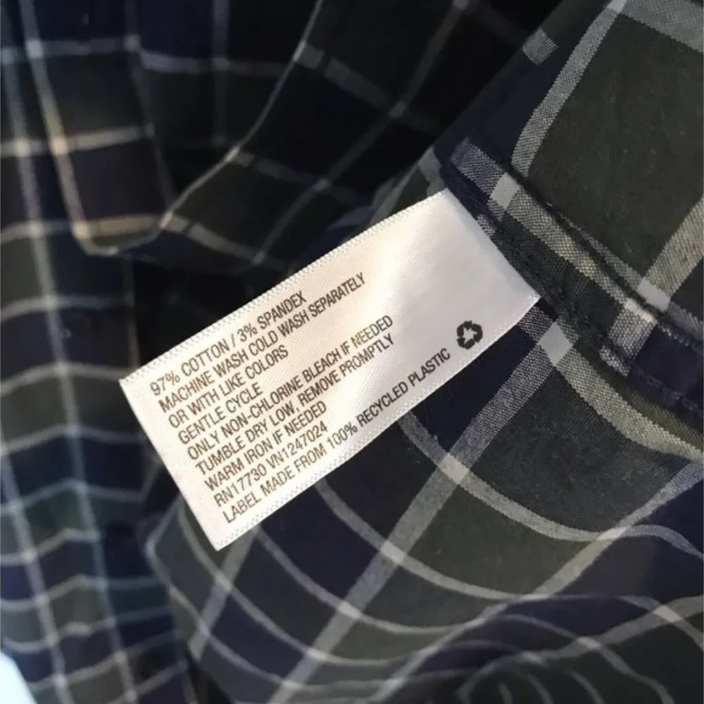 Goodfellow & Co Men's Button Up Shirt Slim Fit Plaid Long Sleeve New With Tags - Picture 5 of 6
